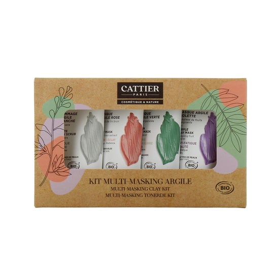 Cattier Kit Multi-Masking Argila Bio 4x30ml Natal 2023