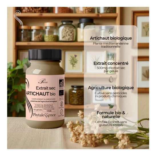 Phytalessence Alcachofra Pura Bio 60 Pérolas Phytalessence Alcachofra Pura Bio 60 Pérolas