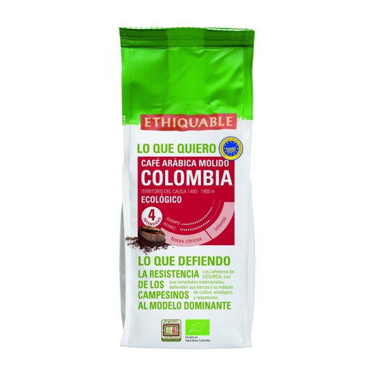 Ethiquable Colômbia Café Arábica Moído Premium 250g