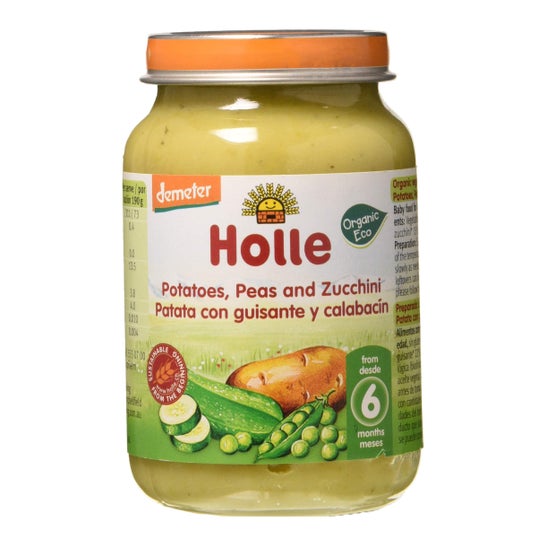 Holle Boião Ecológico Demeter Batata Ervilhas Curgete 190 g