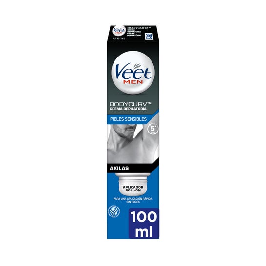 Veet Men Crema Depilatoria Hombre Axilas Roll-On 100Ml
