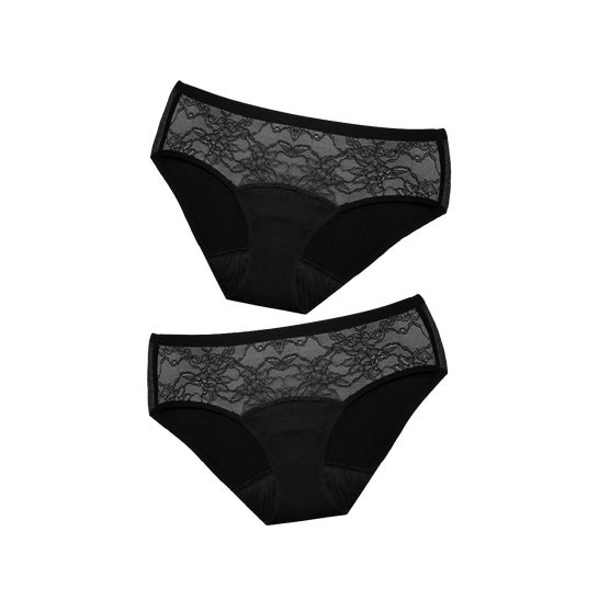FreeU Pack Braga Menstrual Bambú Colette Negro Talla XL 2uds