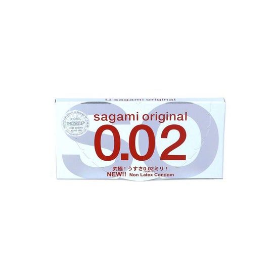 Sagami Original 0.02 Non Latex Condom 2 Unidades