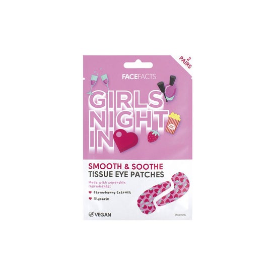 FaceFacts Girls Night In Tissue Eye Patches 2 Unidades