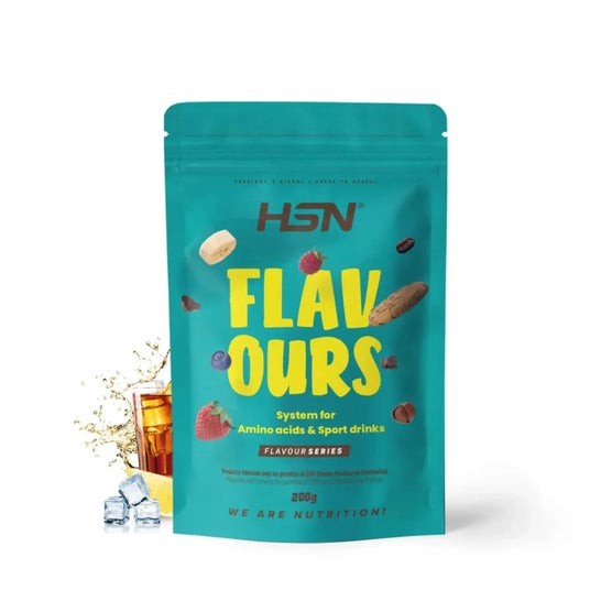 HSN Saborizante en Polvo para Aminoácidos y Bebidas Deportivas Té Helado de Limón 200g