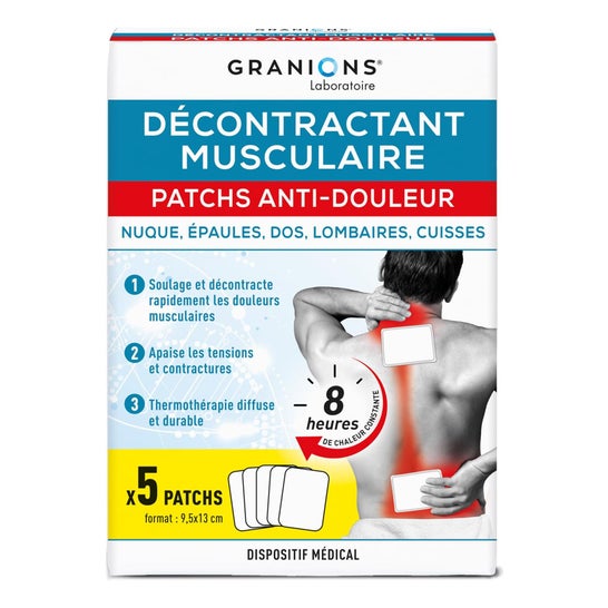 Granions Patchs Anti-Dor Descontraturante Muscular 5 Unidades