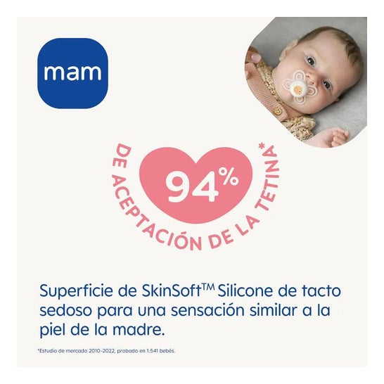 Mam Silicone Chupeta Perfeita 2-6M Pink 1 peça Mam Silicone Chupeta Perfeita 2-6M Pink 1 peça