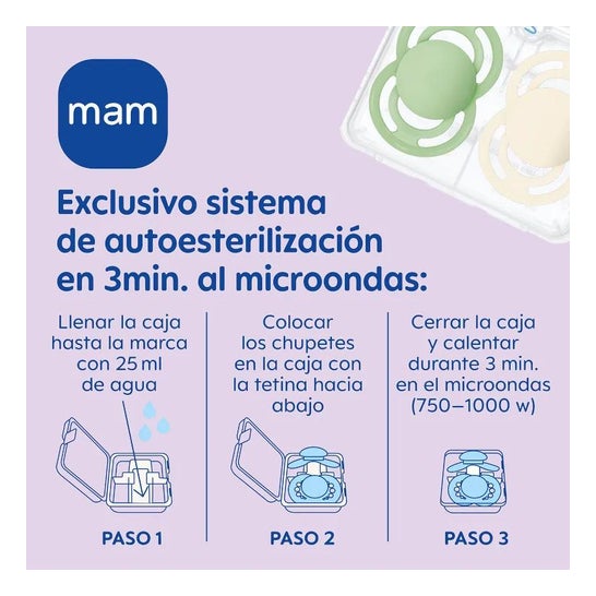 Mam Silicone Chupeta Perfeita 2-6M Pink 1 peça Mam Silicone Chupeta Perfeita 2-6M Pink 1 peça