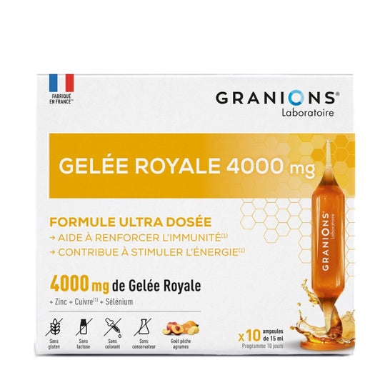 Granions Geleia Real 4000mg 10 Ampolas