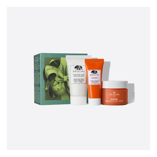 Origins Pack Espuma Limpiadora 30ml + Mascarilla Radiante 15ml + Gel Crema 30ml