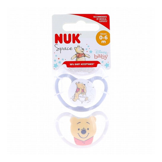 NUK Pack Perfect Match Air Winnie The Pooh 0-6 Meses 2 unid.