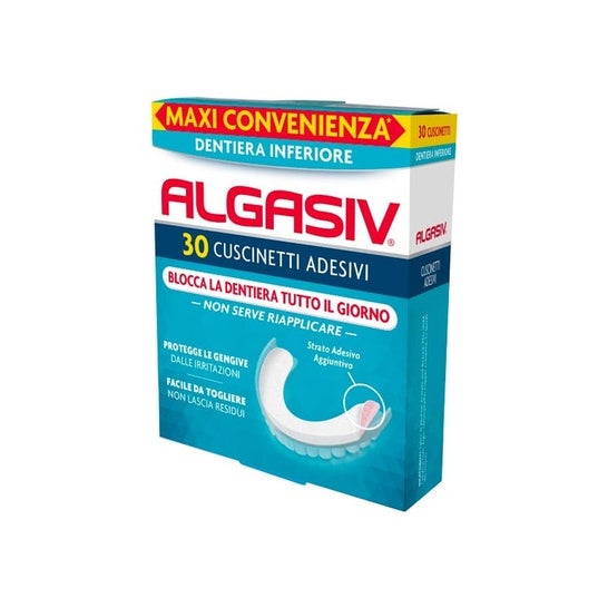 Algasiv Adhesivo Protesis Dentaria Inferior 30uds
