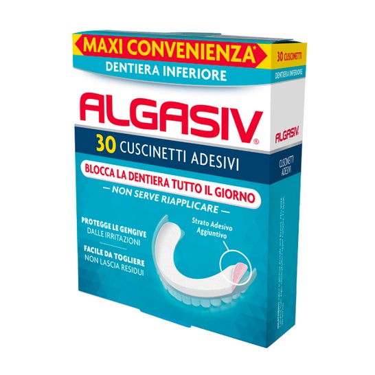 Algasiv Adhesivo Protesis Dentaria Inferior 30uds