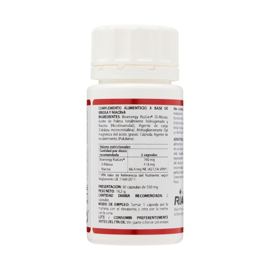 Equisalud Holomega Ribose e Nicotinamida 30 cápsulas