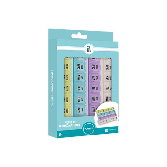 Plic Caixa Comprimidos Semanal Bandeja TL 28 Comp 1 Unidade