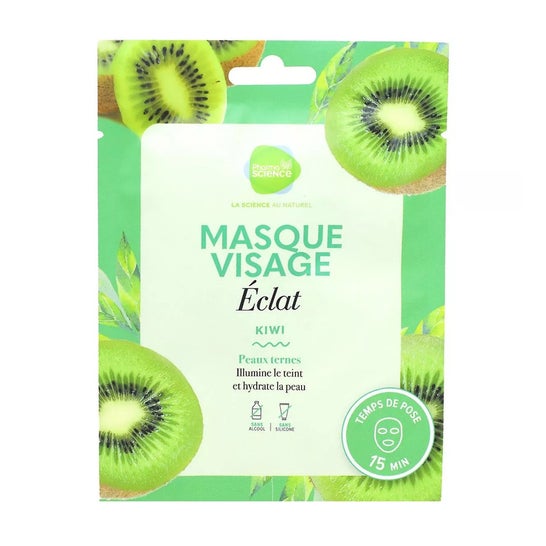 Pharmascience Máscara Facial Brilho Kiwi 1 Unidade