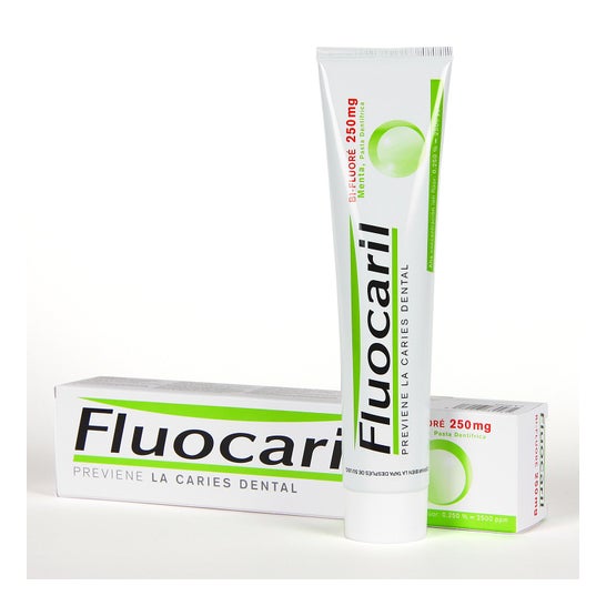 Fluocaril Bi-Fluor Pasta Dentífrica 250 Mg Tubo de menta 125 Ml