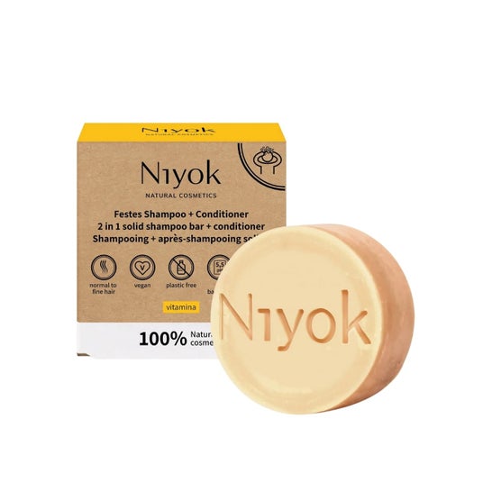 Niyok Champô Sólido Condicionador Vitamina 80 g
