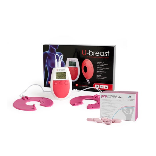 U-Breast Aparelho Estimulação Elétrica + Procurves Plus 60caps