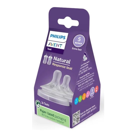 Philips Avent Tetina Natural Birth Response +6M T5 2 Unidades