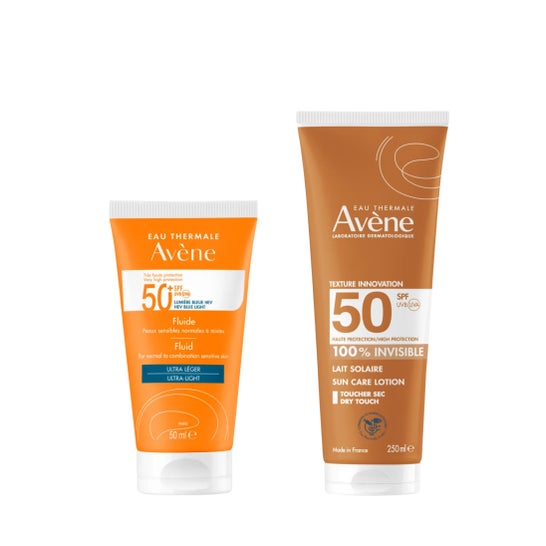Avène Pack Fluido SPF50+ 50ml + Leche Invisible SPF50 250ml