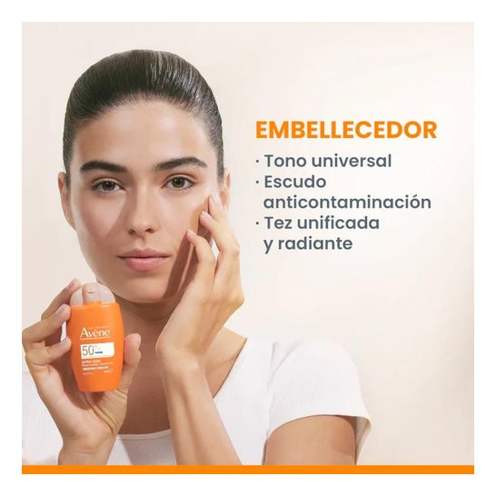 Protetor solar Avène FPS50+ fluido perfeito com cor 50ml