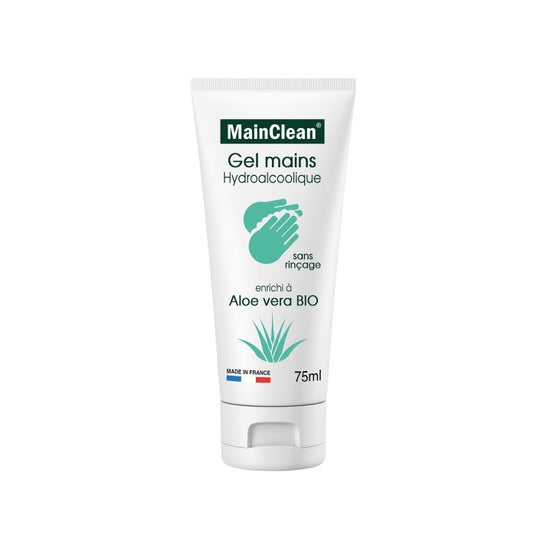 Tubo de Gel Hidroalcoólico Mainclean Aloe Vera 75ml