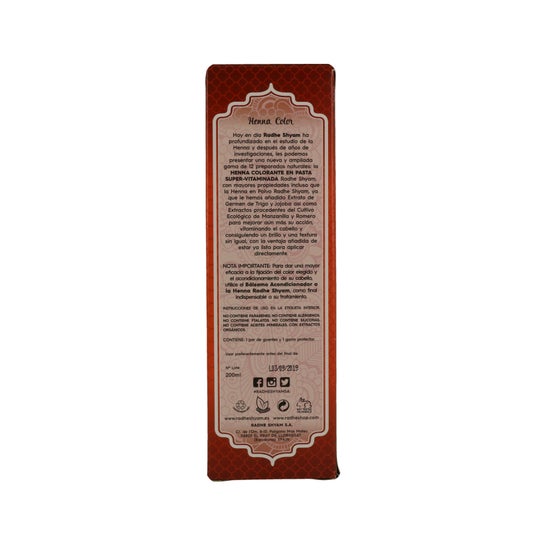 Pasta de Cobre Natural Radhe Shyam Henna