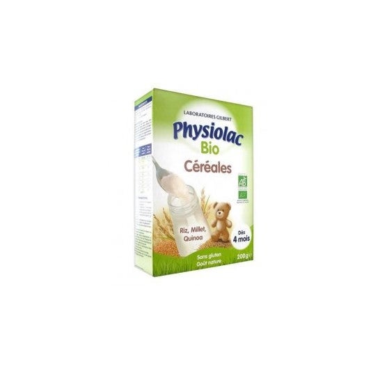 Physiolac Organic Crales Rice, Millet, Quinoa Ds 4 Meses Caixa de 200 gramas