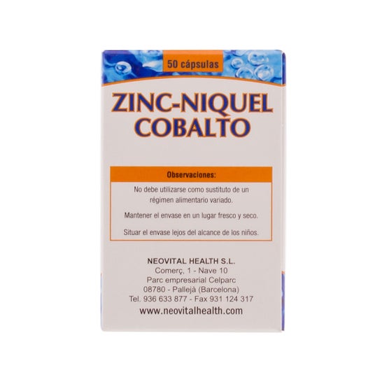 Neo zinco-níquel-cobalto 50cáps
