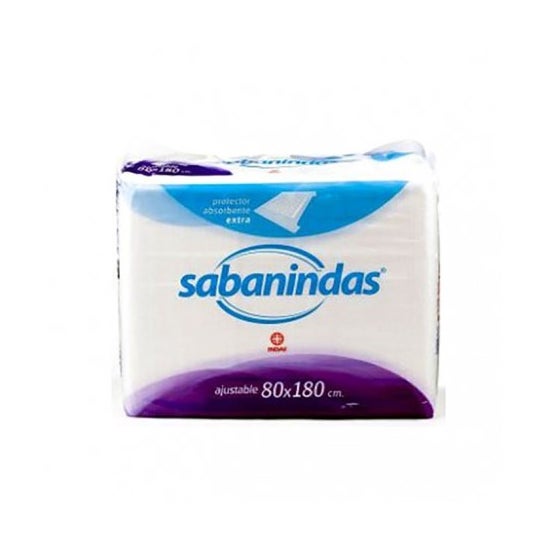 Protetor de cama extra absorvente Sabanindas 80x180 30uds