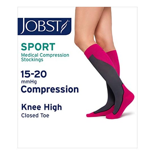 Jobst Sport Sock 15-20mmHg CC1 T-S Pink 2pcs