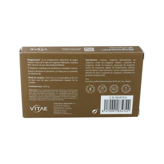 Vitae Magnésio6® 20comp
