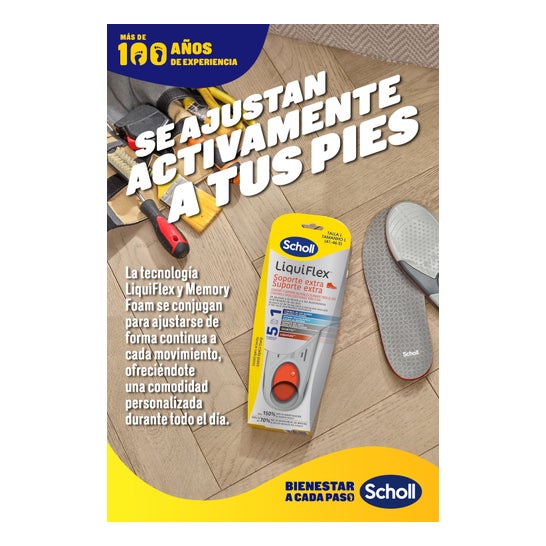 Scholl LiquiFlex Plantillas Soporte Mejorado Talla 2 1 Par