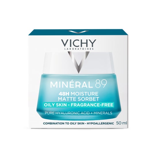 Vichy Minéral 89 Gel Sorbete Mate Hidratante 48h 50ml
