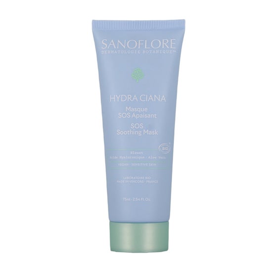 Sanoflore Hydra Ciana Máscara SOS Calmante Bio 75 ml