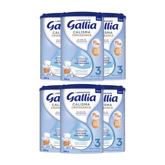 Gallia Calisma Pack Leite de Crescimento 3 +12M 6x830 g