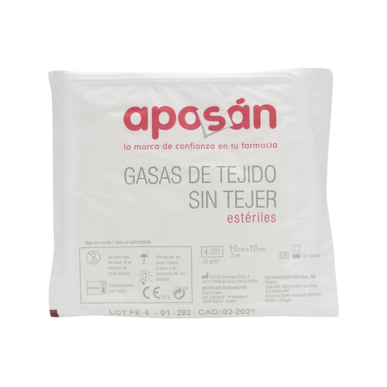 Gaze esterilizada não tecida 10cmx10cm 50 gaze (2 pcs/bag)