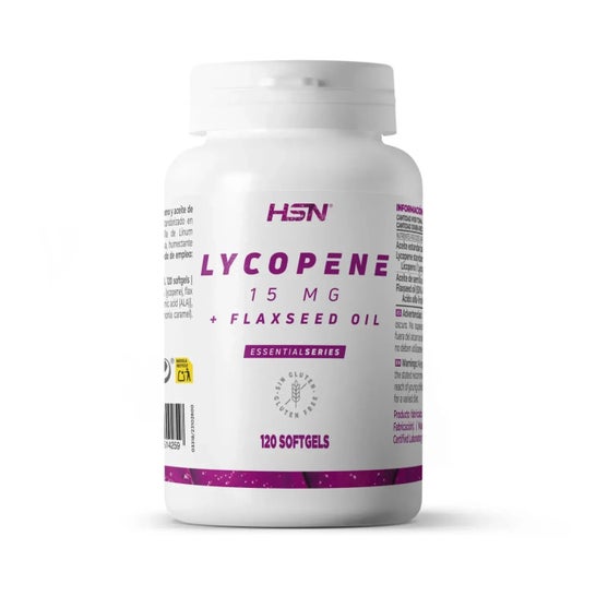 HSN Licopeno 15mg + Aceite de Semilla de Lino 120 perlas