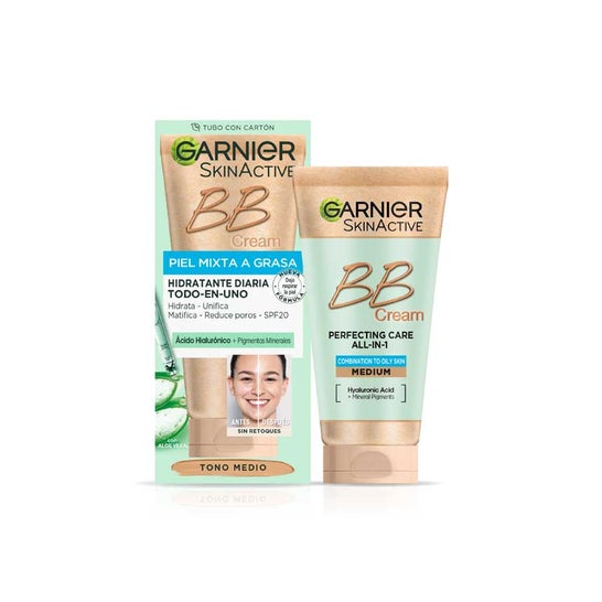 Garnier Skinactive Bb Cream Piel Mixta Grasa Spf25 Medium 50ml