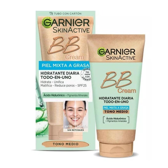 Garnier Skinactive Bb Cream Piel Mixta Grasa Spf25 Medium 50ml Garnier Skinactive Bb Cream Piel Mixta Grasa Spf25 Medium 50ml