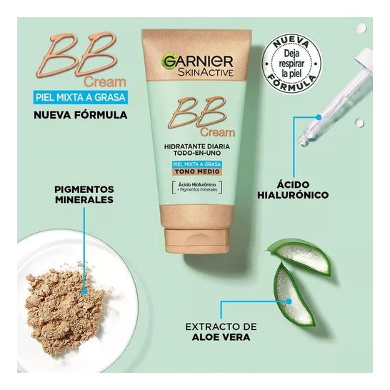 Garnier Skinactive Bb Cream Piel Mixta Grasa Spf25 Medium 50ml Garnier Skinactive Bb Cream Piel Mixta Grasa Spf25 Medium 50ml