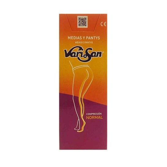 Meias-calças de compressão normal Vari+San tamanho 4 preto