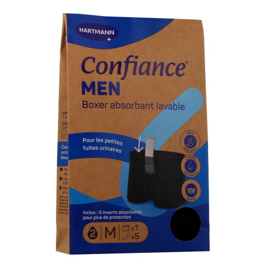 Confiance Men Boxer Absorvente Lavável Tamanho M 1 unid
