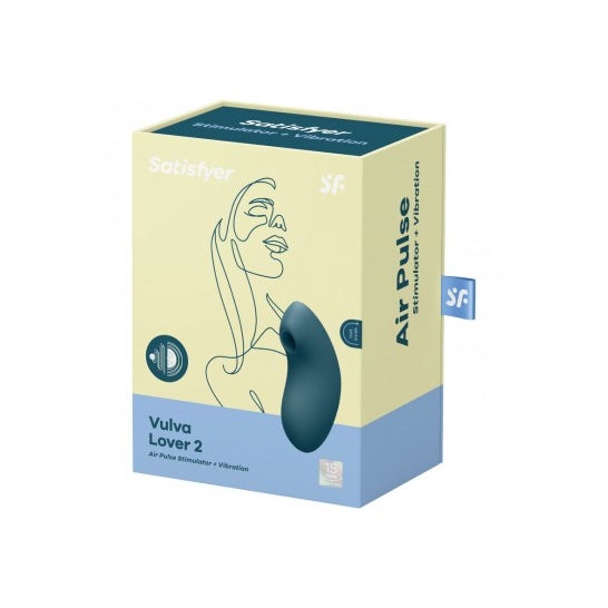 Satisfyer Vulva Lover 2 Stimulator & Vibrator Blue 1ud