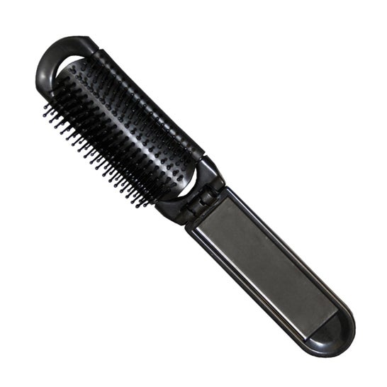 Escova de cabelo Eurostil com espelho preto 1pc