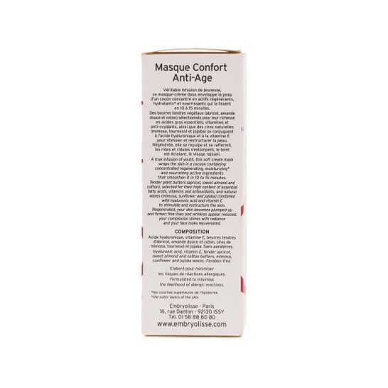 Máscara de Conforto Anti-Envelhecimento Embriolisse 60ml