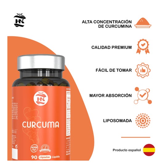 HN Pack Colagénio Marinho 120 caps + Curcuma 90 caps