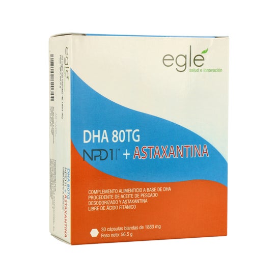 Egle Npd1 Dha 80 Tg Astaxantina 30 Pérolas