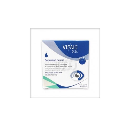 Gotas para os olhos estéreis da Visaid 0.2% 0.4ml x 30uds